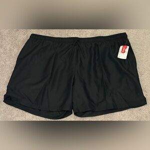 NWT BCG Men’s Black Athletic Workout Training Shorts Size 2XL Pockets Drawstring